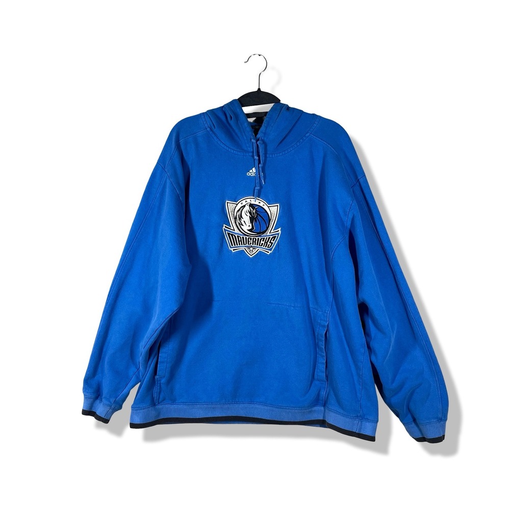 Adidas Dallas Mavericks Hoodie Mens XL Blue Sportswear Streetwear Y2K NBA